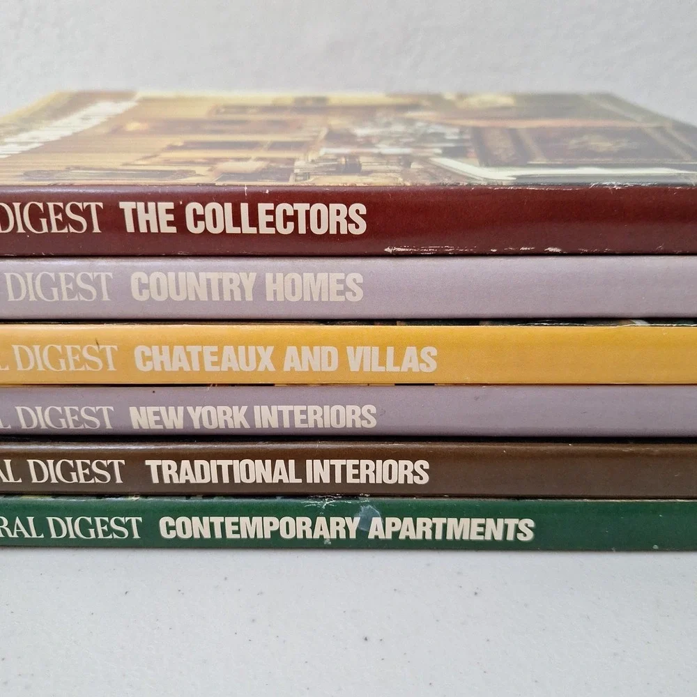 Vintage Architectural Digest Lot Of 6 Hardback Magazines 1979 & 1982 Mixed